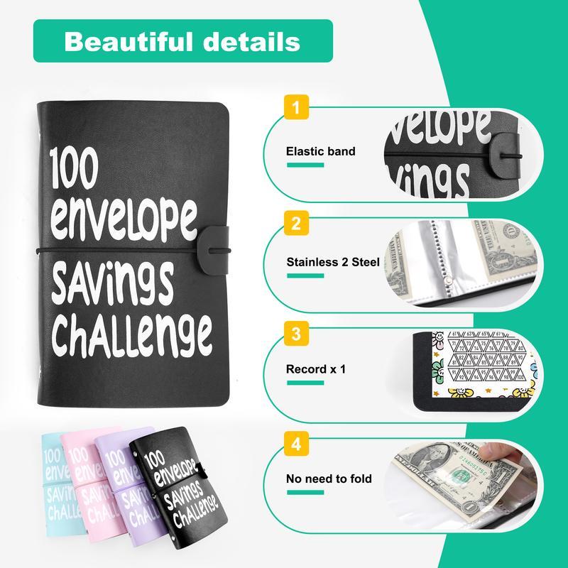 100 Envelope Saving Challenge Binder, Budget Binder