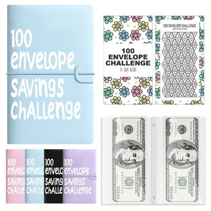 100 Envelope Saving Challenge Binder, Budget Binder