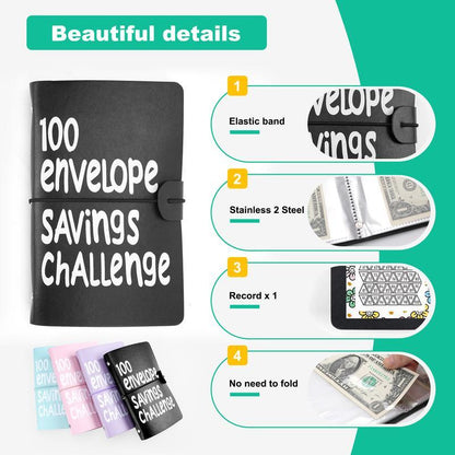 100 Envelope Saving Challenge Binder, Budget Binder