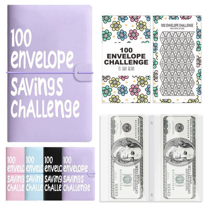 100 Envelope Saving Challenge Binder, Budget Binder