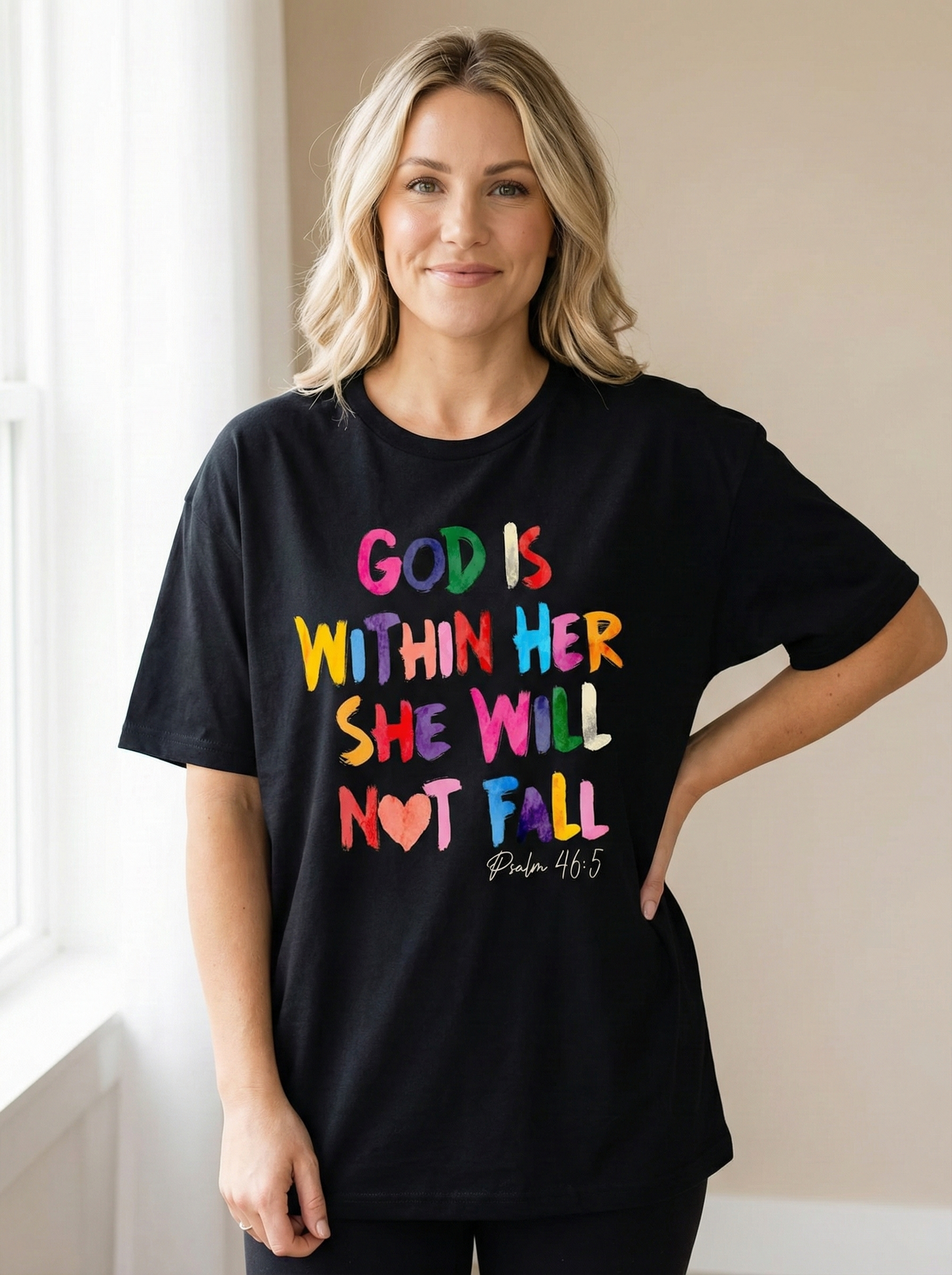 God Is Within Her She Will Not Fail Woman's T-Shirt