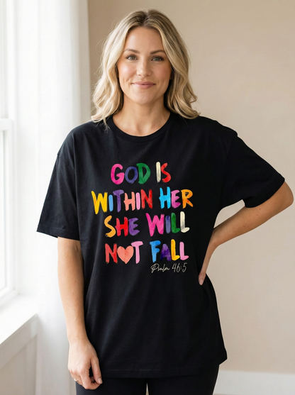 God Is Within Her She Will Not Fail Woman's T-Shirt