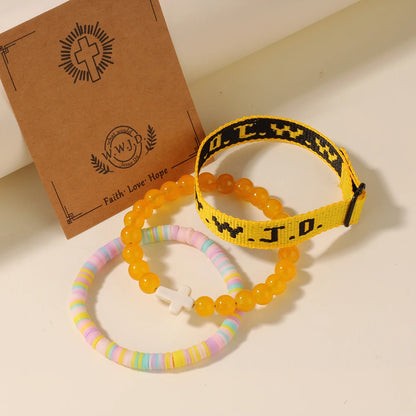 3 Pack WWJD Bracelet