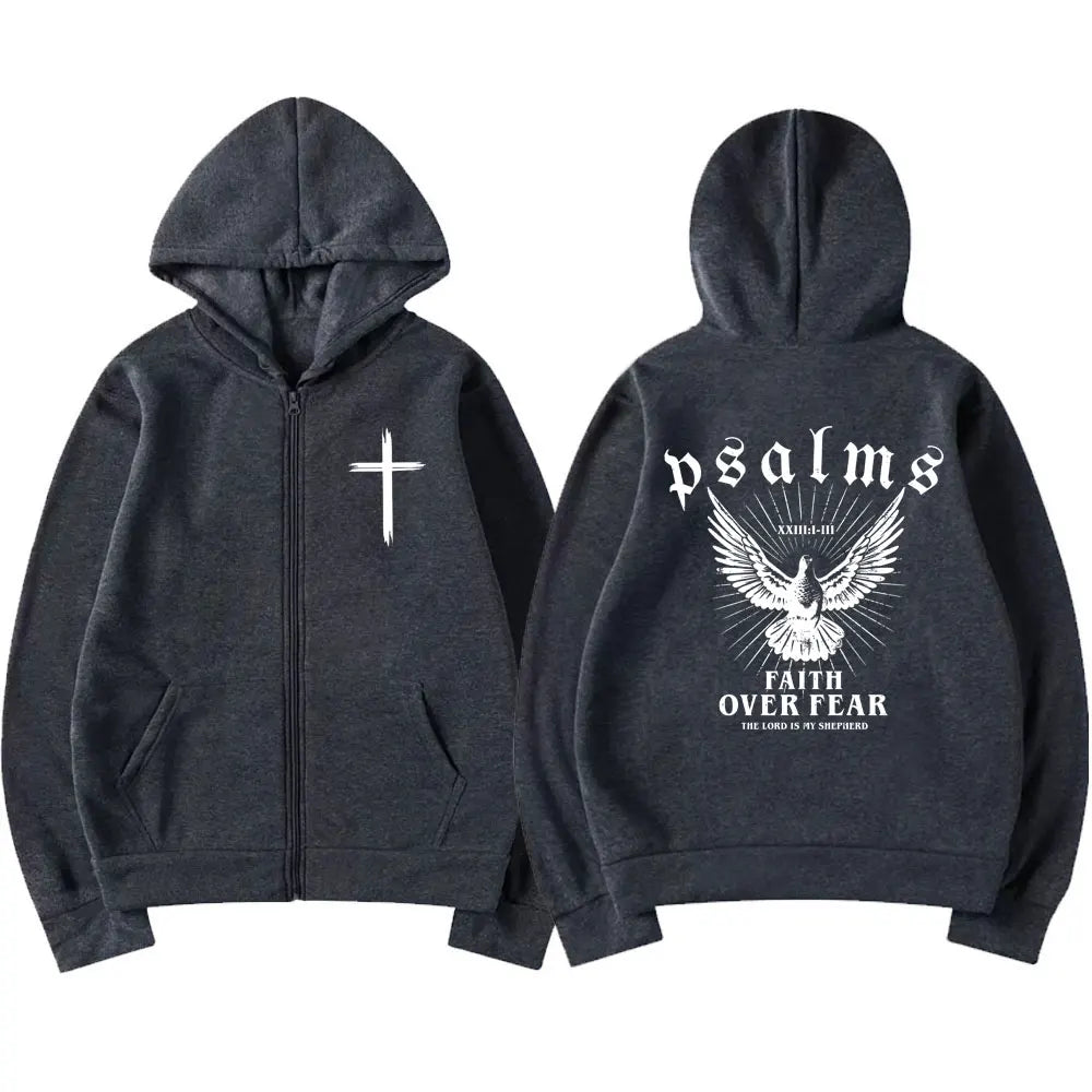 Faith Over Fear Zip-Up Hoodie