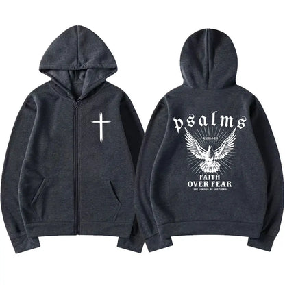 Faith Over Fear Zip-Up Hoodie