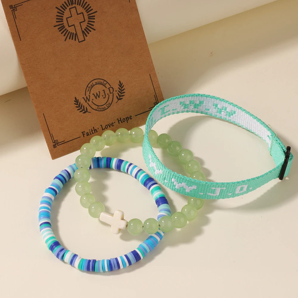 3 Pack WWJD Bracelet