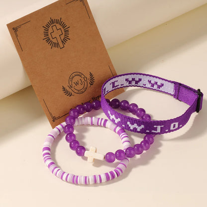 3 Pack WWJD Bracelet