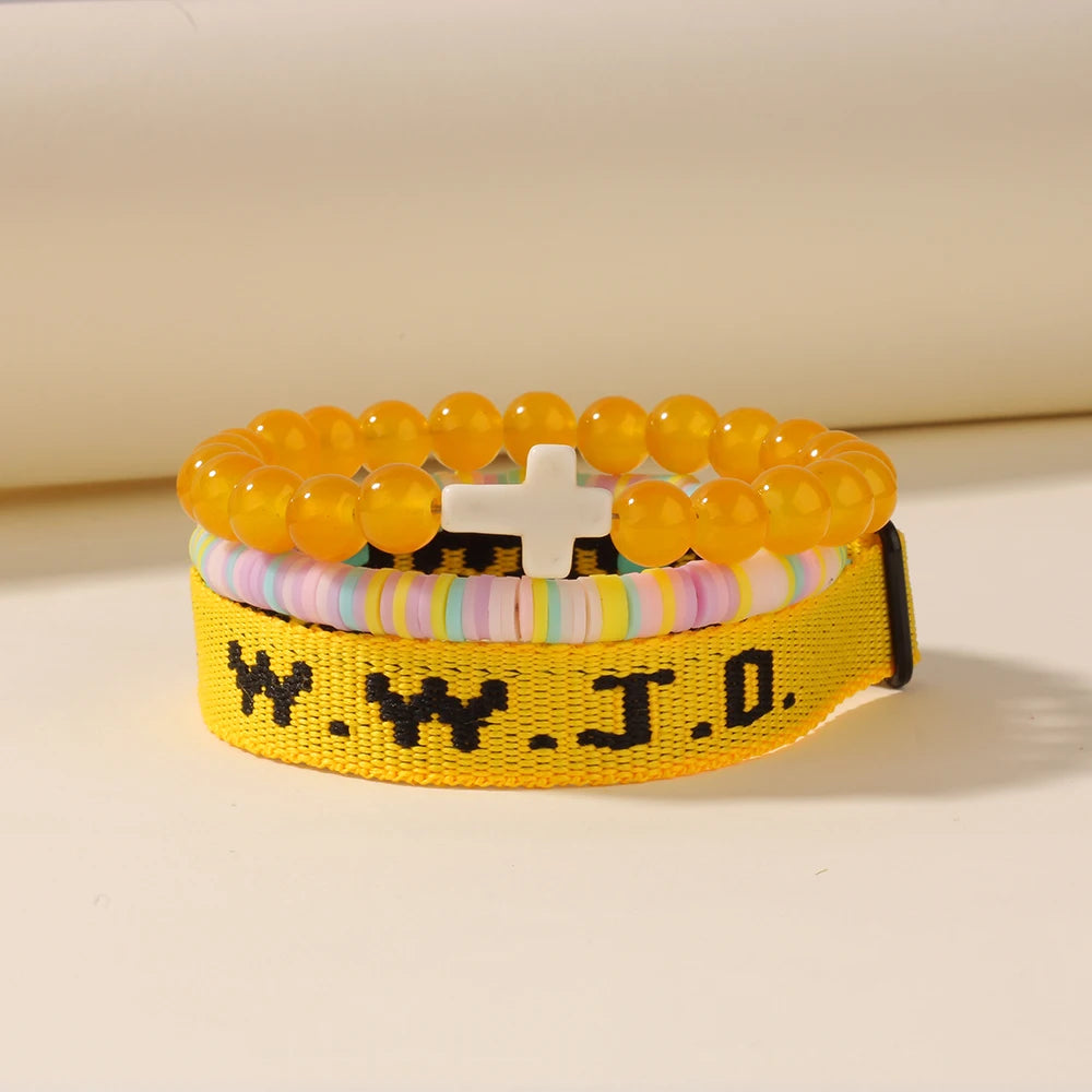 3 Pack WWJD Bracelet