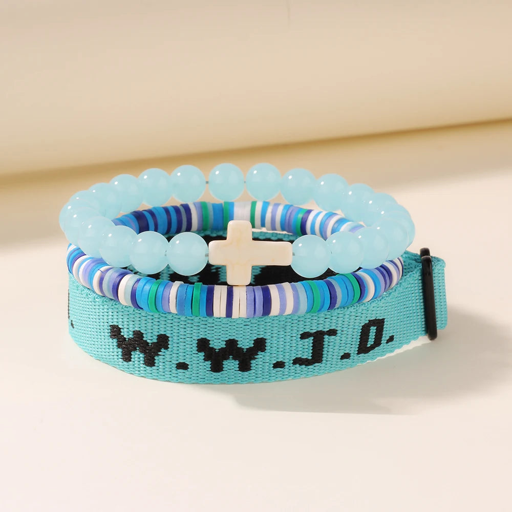 3 Pack WWJD Bracelet