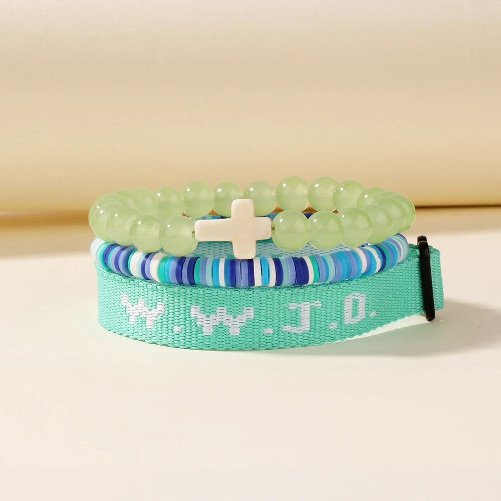 3 Pack WWJD Bracelet