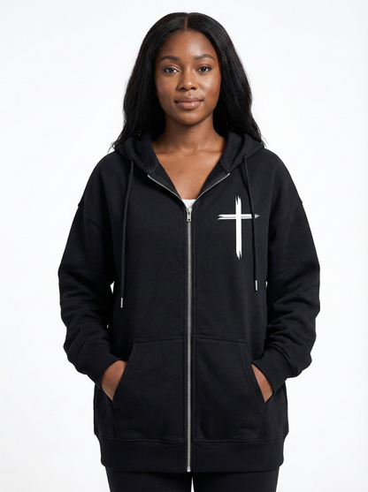 Faith Over Fear Zip-Up Hoodie